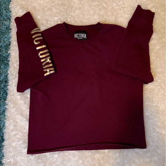 Maroon Victoria’s Secret Sport Sweatshirt/Pullover - Picture 6 of 6